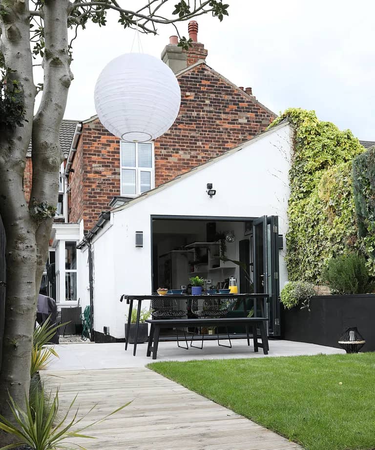 Revamped garden with a festival feel featuring vibrant landscaping